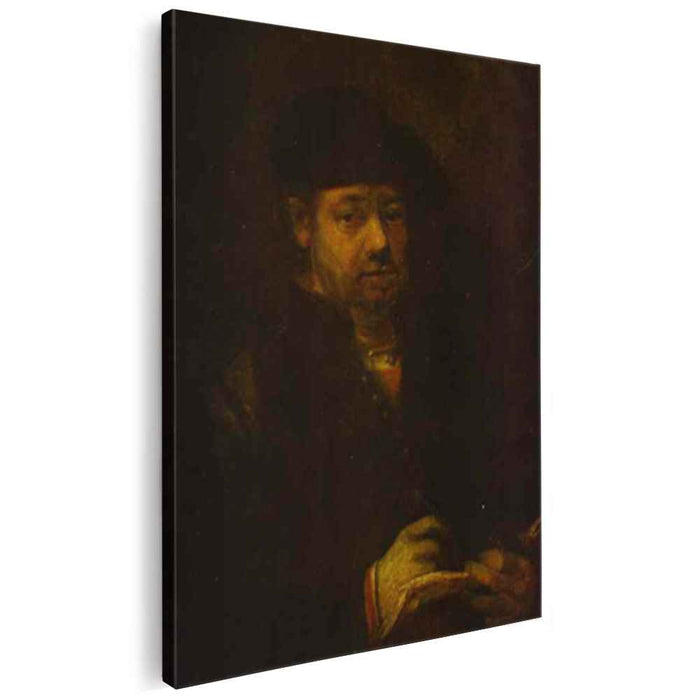 Self-portrait with a Sketch Book (1657) by Rembrandt