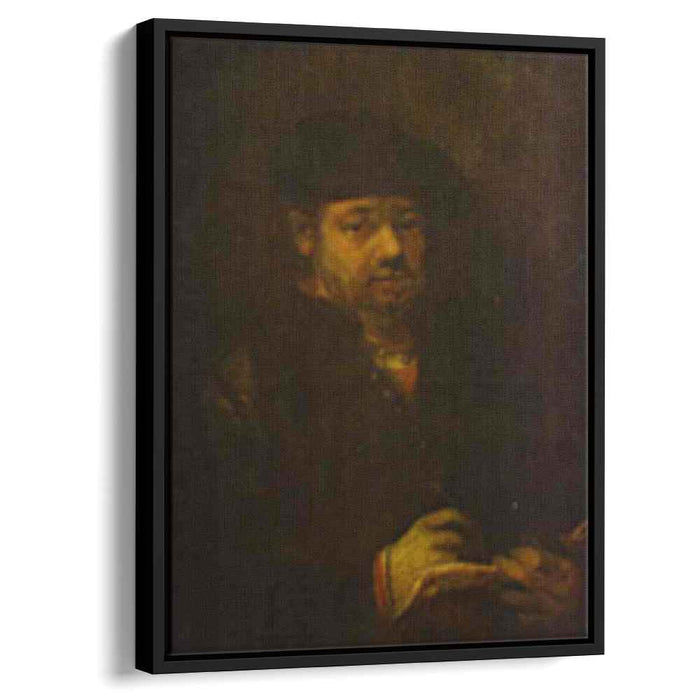 Self-portrait with a Sketch Book (1657) by Rembrandt
