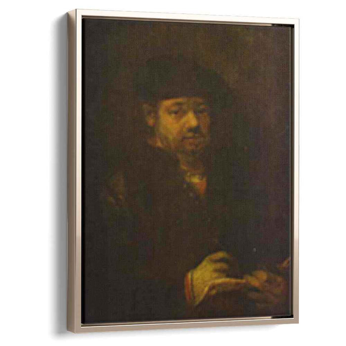 Self-portrait with a Sketch Book (1657) by Rembrandt