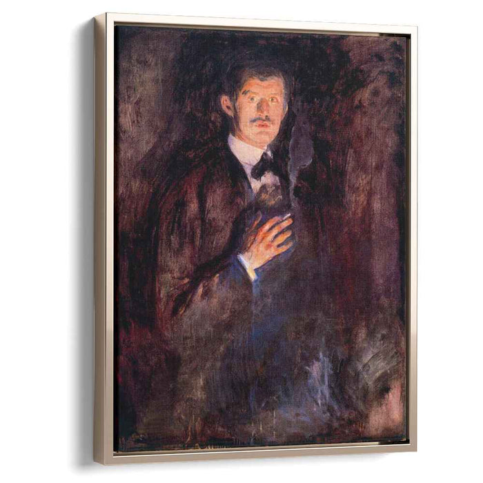 edvard munch self portrait with cigarette Self-Portrait Burning Cigarette, 1895 Edvard Munch - Self-Portrait with