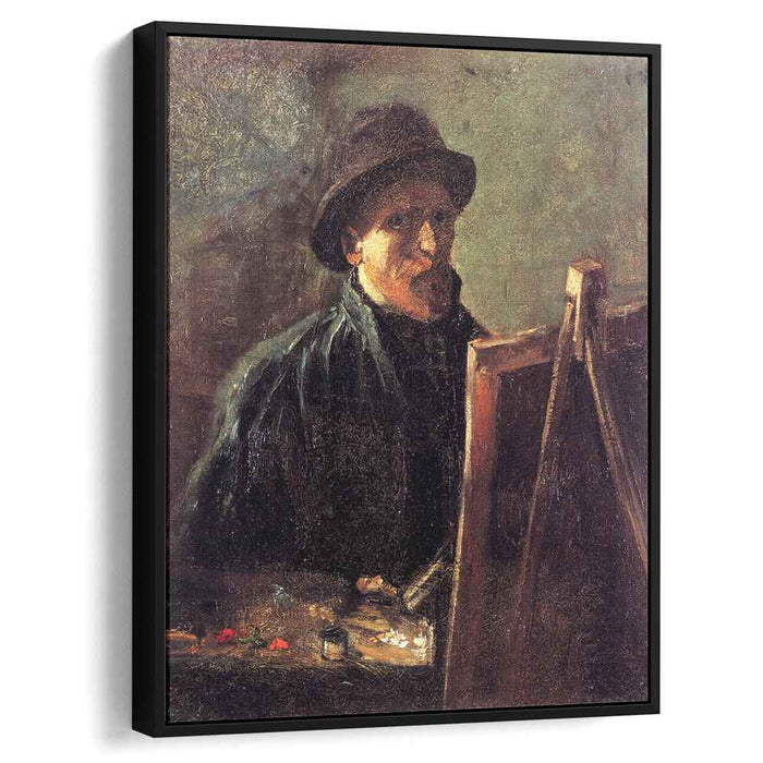 Self-Portrait with Dark Felt Hat at the Easel (1886) by Vincent van Gogh