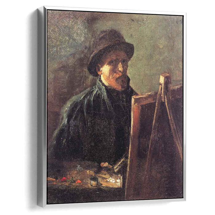 Self-Portrait with Dark Felt Hat at the Easel (1886) by Vincent van Gogh