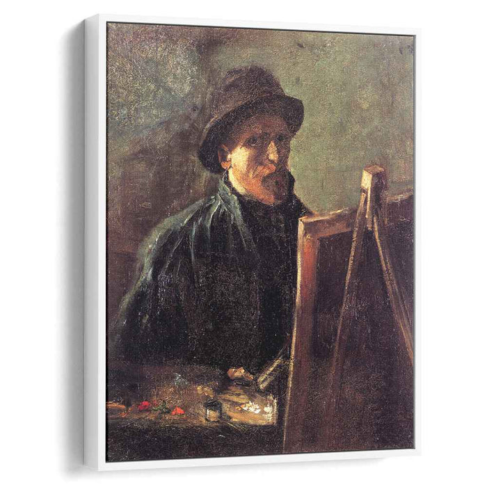 Self-Portrait with Dark Felt Hat at the Easel (1886) by Vincent van Gogh