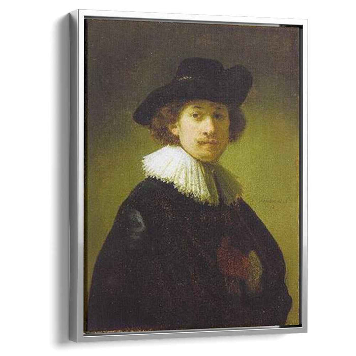 Self-portrait with hat (1632) by Rembrandt