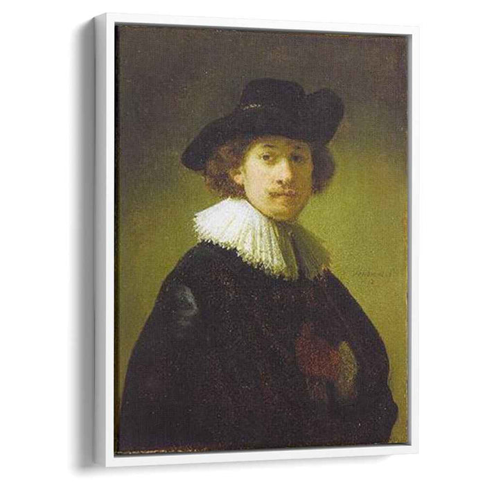 Self-portrait with hat (1632) by Rembrandt