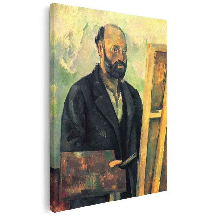 Self-Portrait with Palette (1890) by Paul Cezanne
