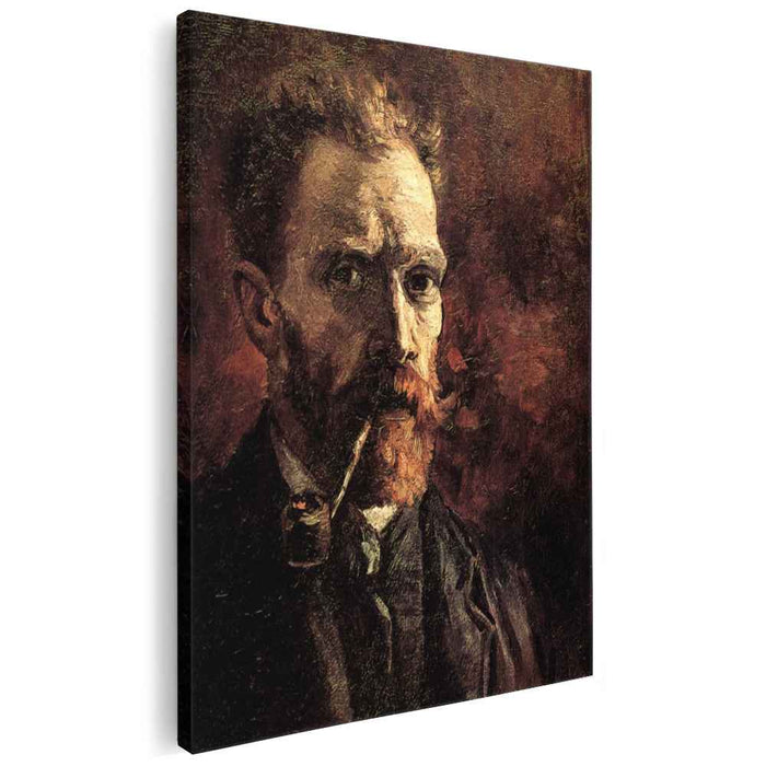 Self-Portrait with Pipe (1886) by Vincent van Gogh