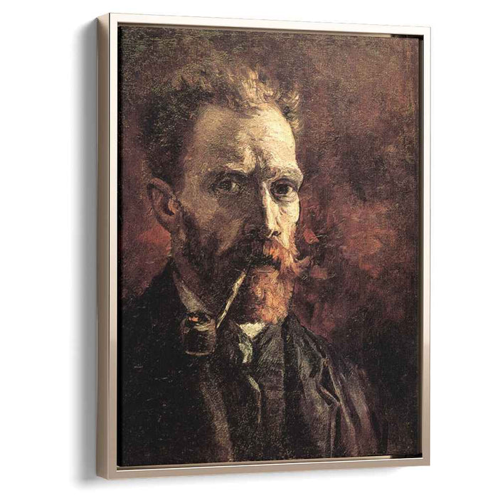 Self-Portrait with Pipe (1886) by Vincent van Gogh