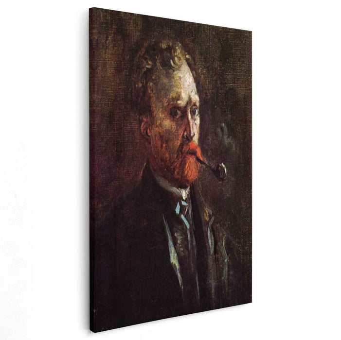 Self-Portrait with Pipe (1886) by Vincent van Gogh
