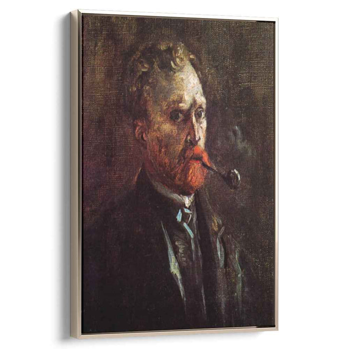 Self-Portrait with Pipe (1886) by Vincent van Gogh