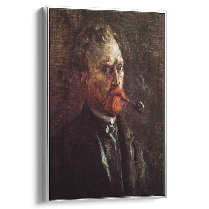 Self-Portrait with Pipe (1886) by Vincent van Gogh