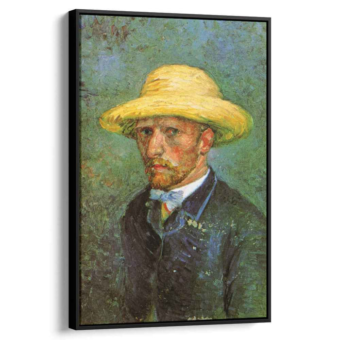 Self-Portrait with Straw Hat (1887) by Vincent van Gogh