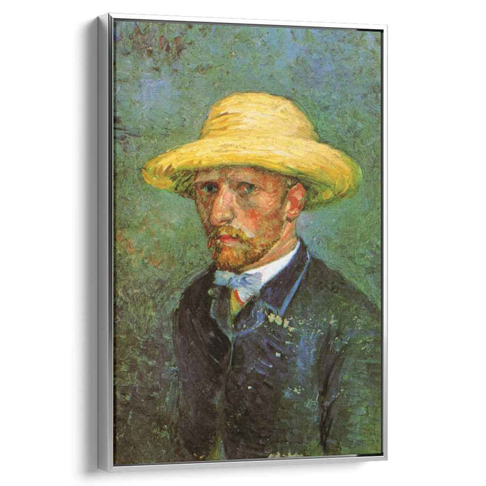 Self-Portrait with Straw Hat (1887) by Vincent van Gogh