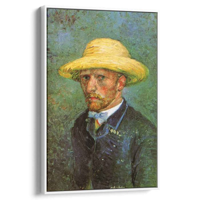 Self-Portrait with Straw Hat (1887) by Vincent van Gogh