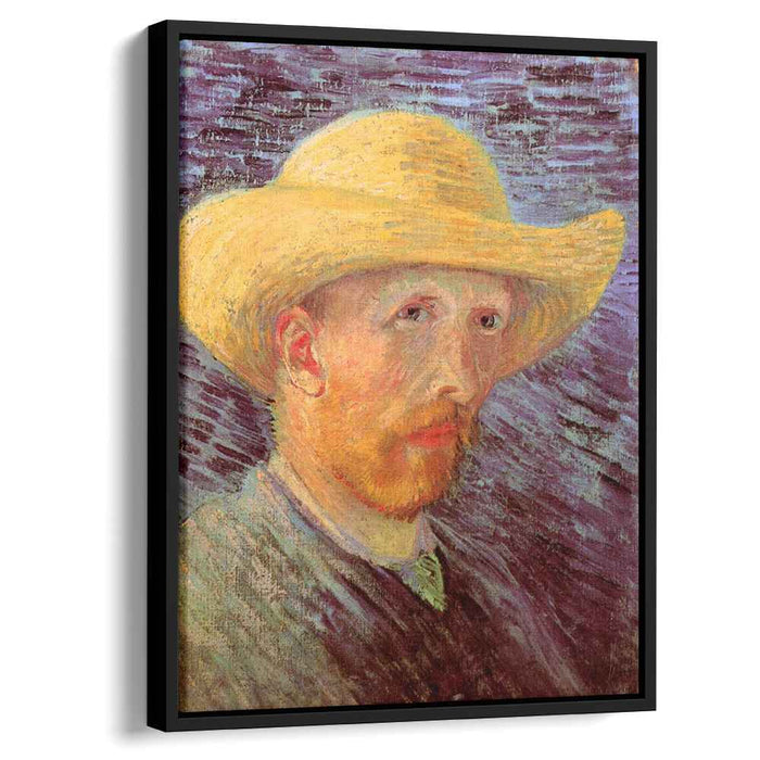 Self-Portrait with Straw Hat (1887) by Vincent van Gogh