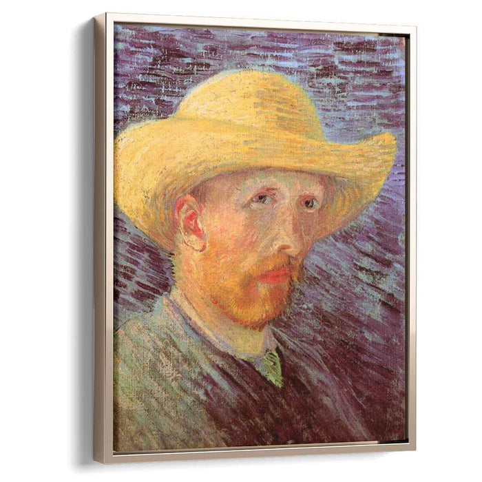 Self-Portrait with Straw Hat (1887) by Vincent van Gogh