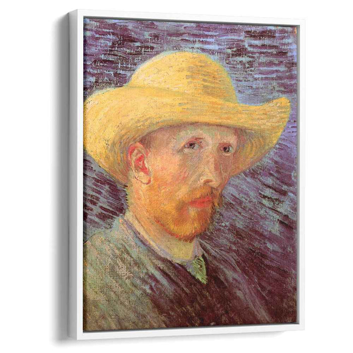 Self-Portrait with Straw Hat (1887) by Vincent van Gogh