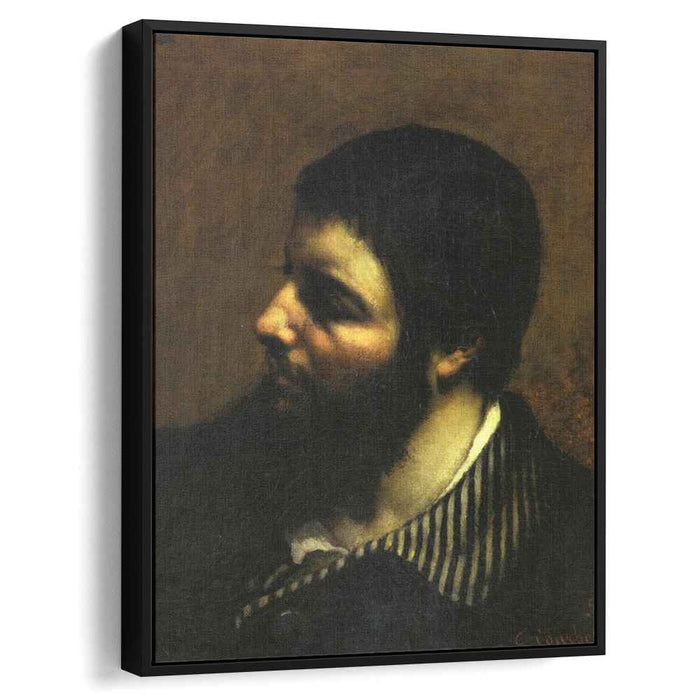 Self-Portrait with Striped Collar (1854) by Gustave Courbet