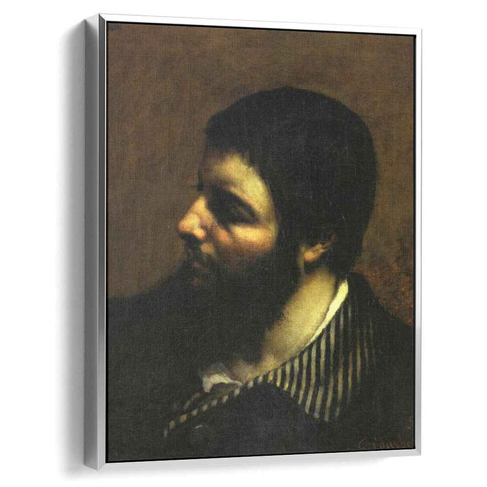 Self-Portrait with Striped Collar (1854) by Gustave Courbet