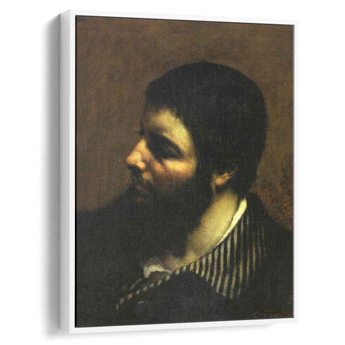 Self-Portrait with Striped Collar (1854) by Gustave Courbet