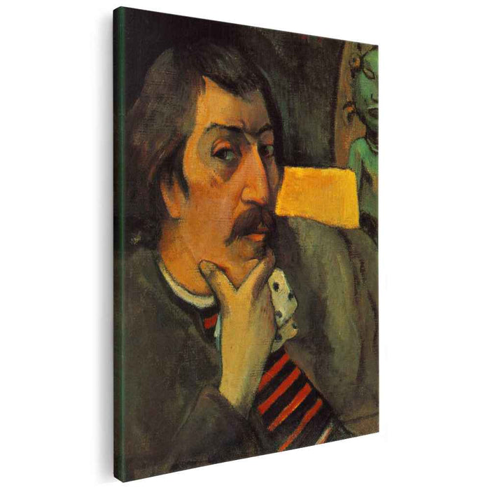 Self Portrait with the Idol (1893) by Paul Gauguin