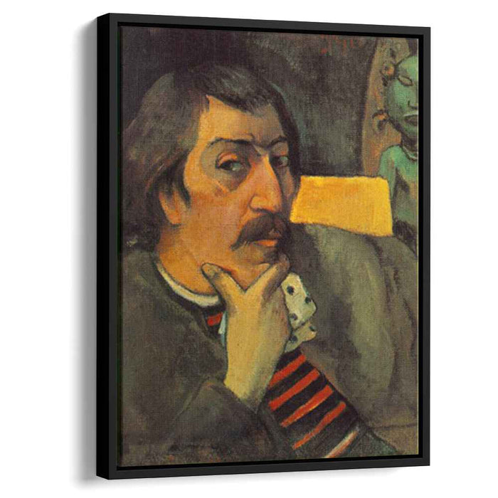 Self Portrait with the Idol (1893) by Paul Gauguin