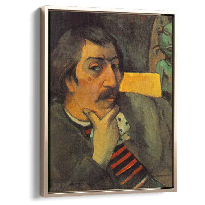 Self Portrait with the Idol (1893) by Paul Gauguin