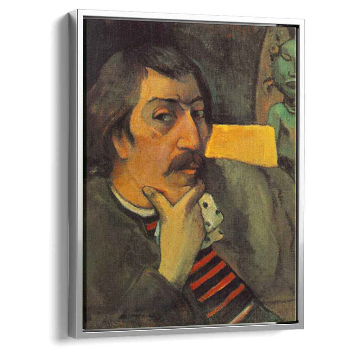 Self Portrait with the Idol (1893) by Paul Gauguin