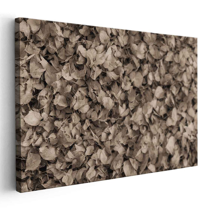 Autumn's Patchwork Memories: A Tapestry of Fallen Leaves Canvas Art