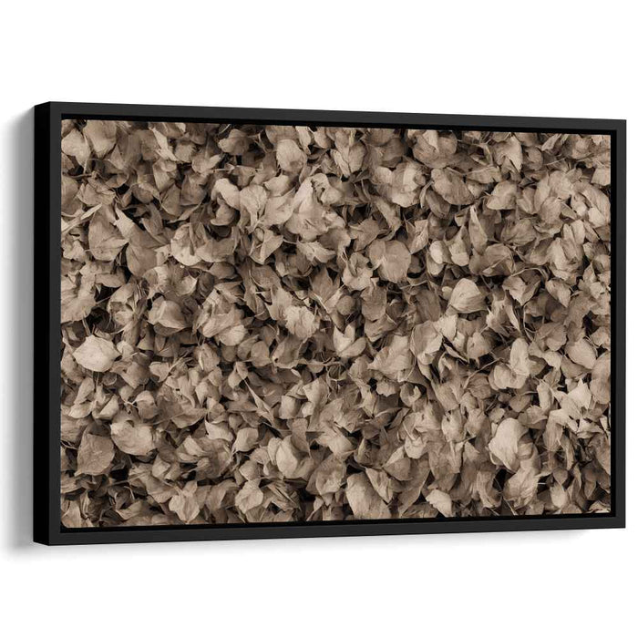 Autumn's Patchwork Memories: A Tapestry of Fallen Leaves Canvas Art