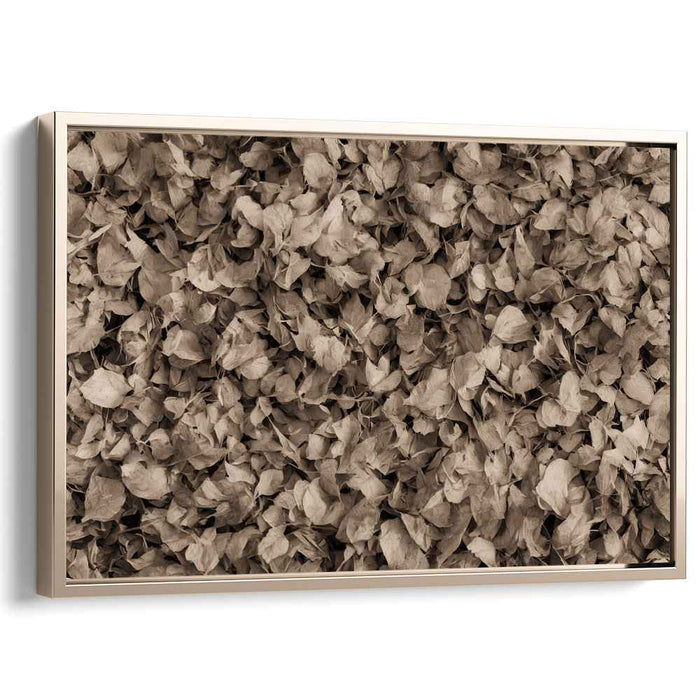 Autumn's Patchwork Memories: A Tapestry of Fallen Leaves Canvas Art