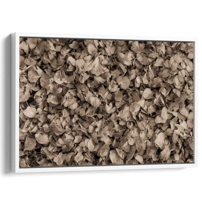 Autumn's Patchwork Memories: A Tapestry of Fallen Leaves Canvas Art