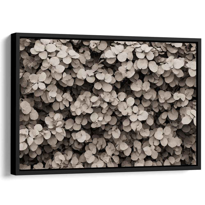 Sepia Foliage: Timeless Botanical Canvas Art Print