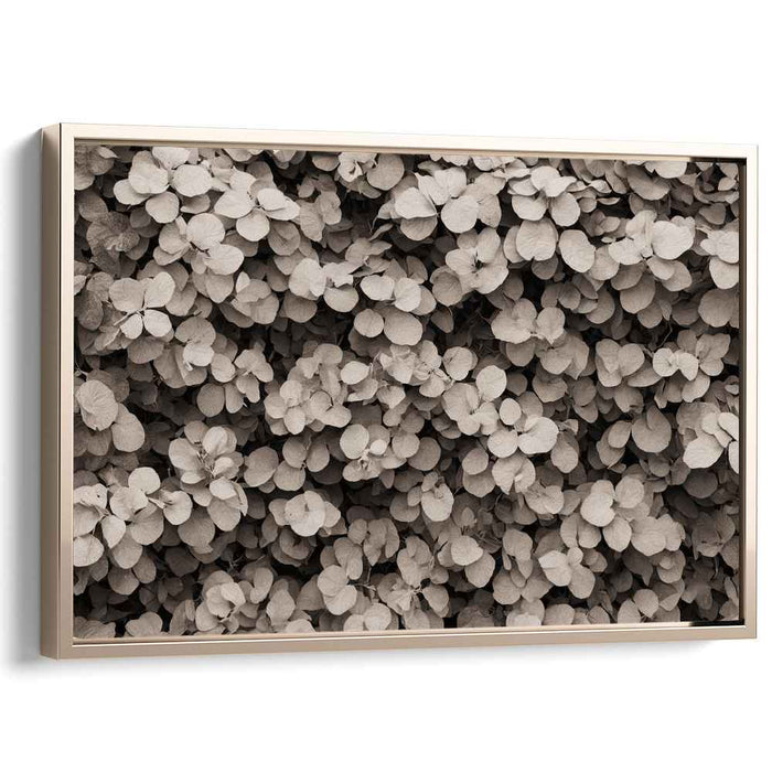 Sepia Foliage: Timeless Botanical Canvas Art Print