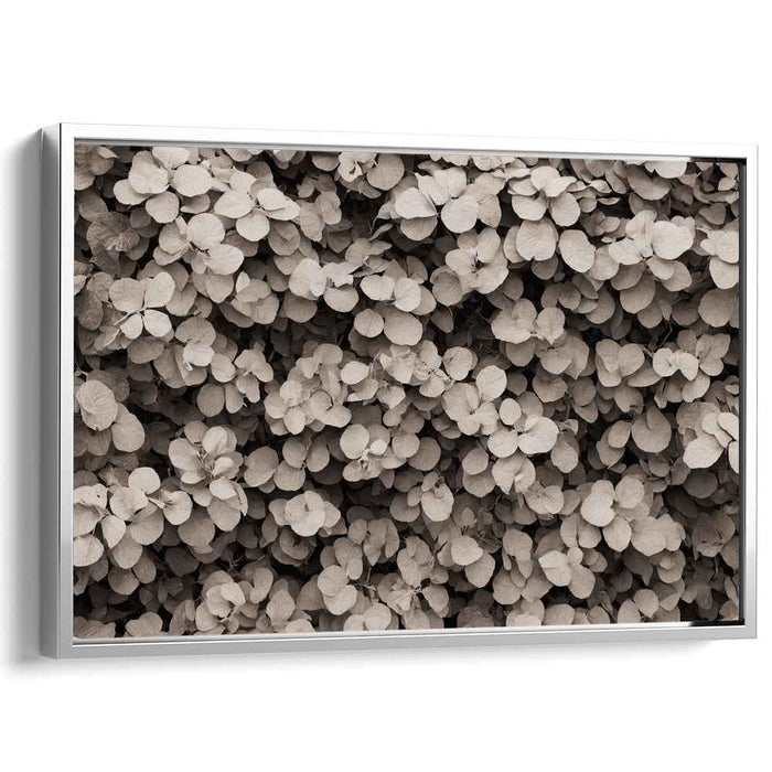 Sepia Foliage: Timeless Botanical Canvas Art Print