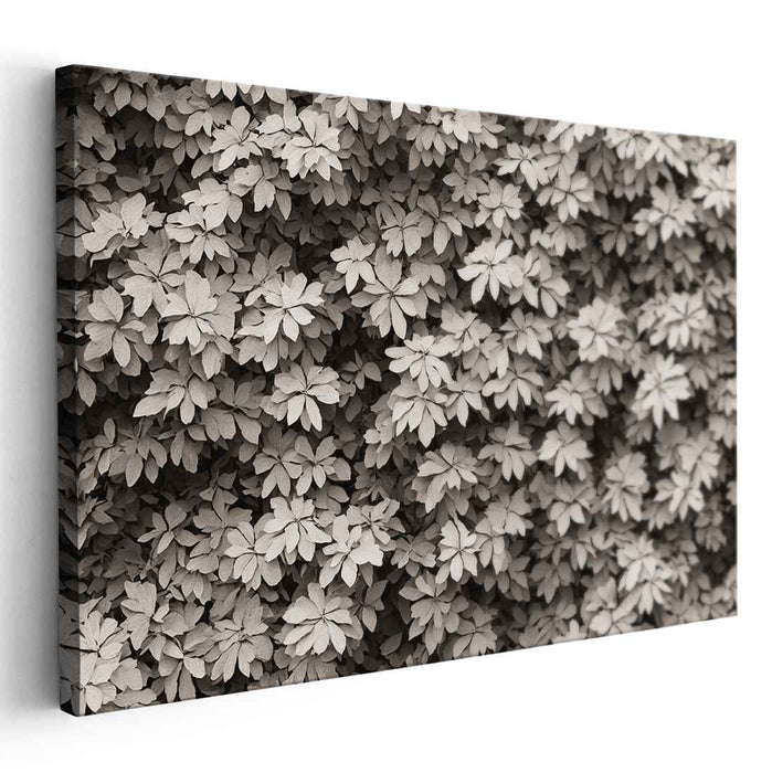 Earthen Palette: Monochromatic Nature Canvas Art Print