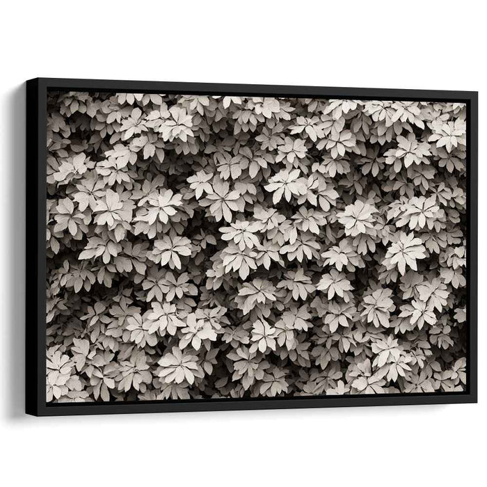 Earthen Palette: Monochromatic Nature Canvas Art Print