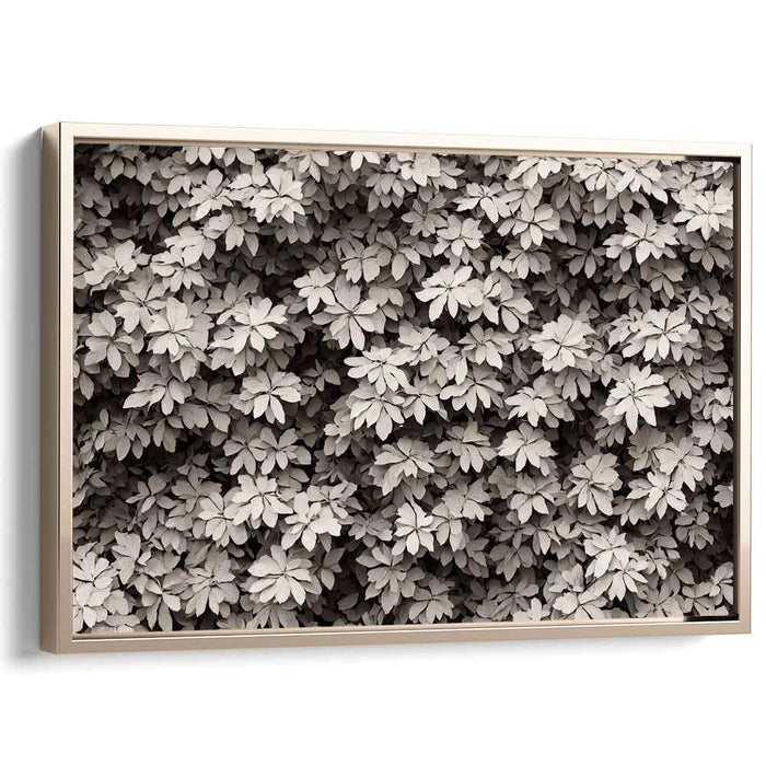 Earthen Palette: Monochromatic Nature Canvas Art Print