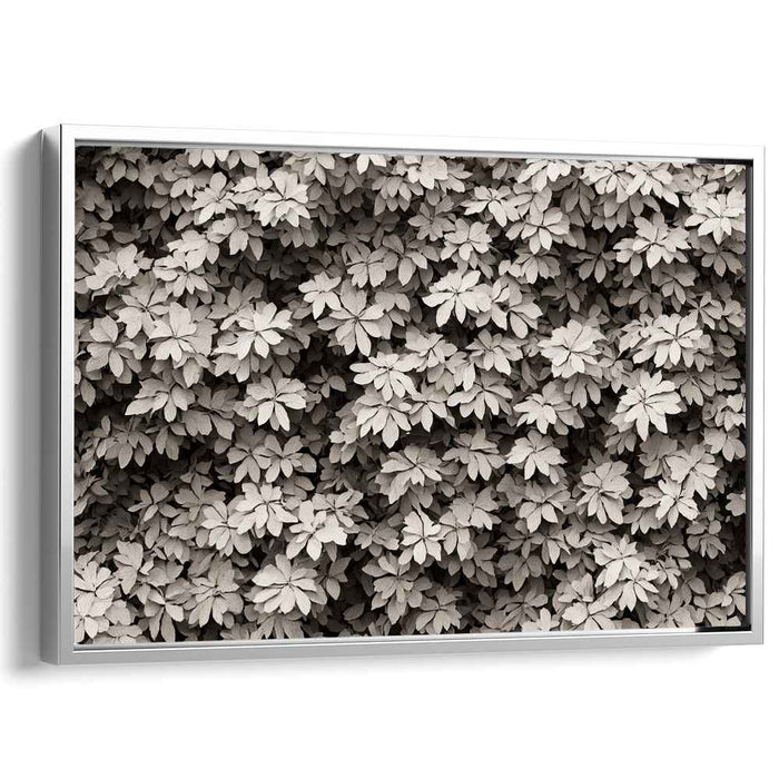 Earthen Palette: Monochromatic Nature Canvas Art Print