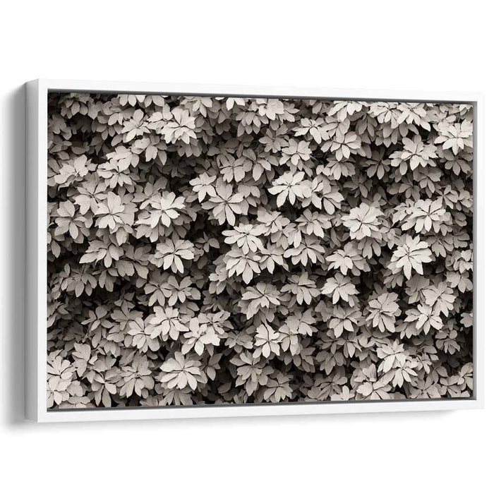Earthen Palette: Monochromatic Nature Canvas Art Print