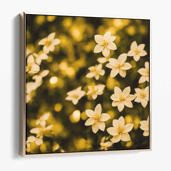Peaceful Petal Haven: Tranquil Floral Canvas Art Print