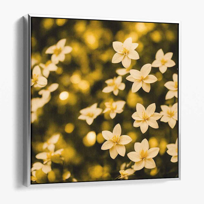 Peaceful Petal Haven: Tranquil Floral Canvas Art Print
