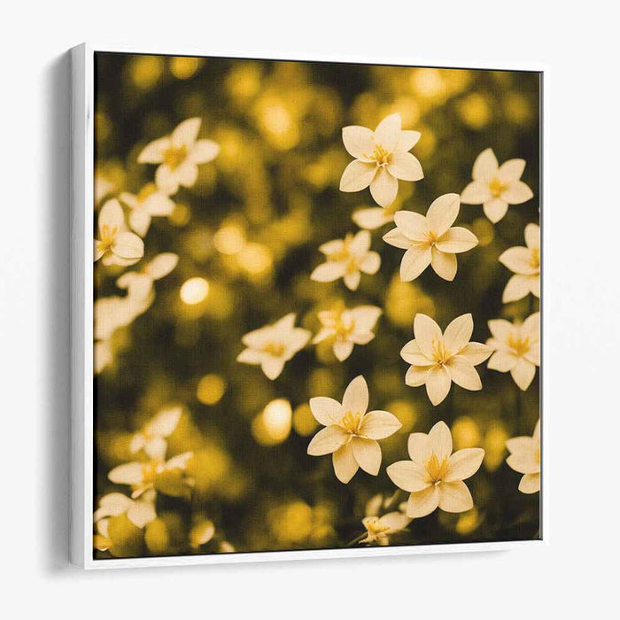 Peaceful Petal Haven: Tranquil Floral Canvas Art Print