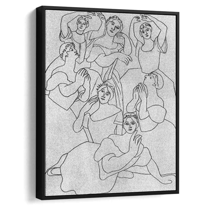 Seven ballerinas (1919) by Pablo Picasso