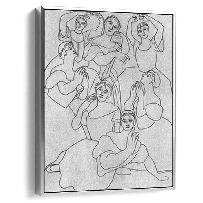 Seven ballerinas (1919) by Pablo Picasso