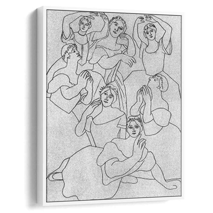 Seven ballerinas (1919) by Pablo Picasso
