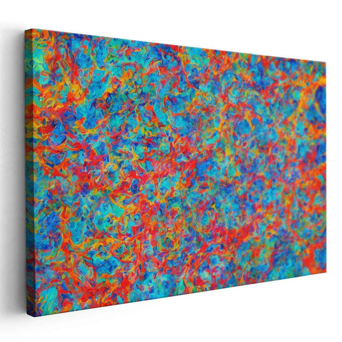 Elation in Motion: Dynamic Abstract Expressionist Canvas Art Print
