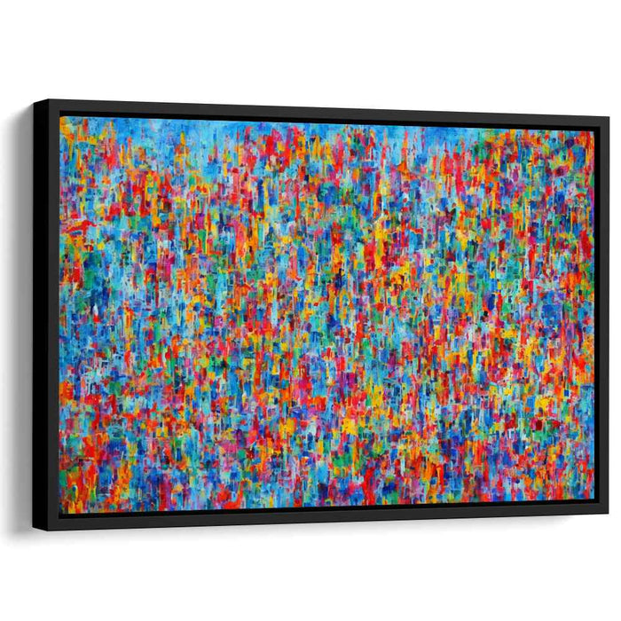Dynamic Chaos Collage: Abstract Expressionist Kaleidoscope Canvas Art