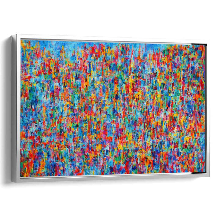 Dynamic Chaos Collage: Abstract Expressionist Kaleidoscope Canvas Art