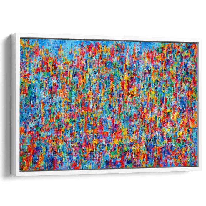 Dynamic Chaos Collage: Abstract Expressionist Kaleidoscope Canvas Art